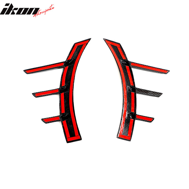 Fits 23-25 BMW G87 M2 Front Rear Side Spats M Performance Style Carbon Fiber Fin