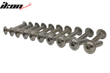 Front Splitter Lip Side Skirt Extension Hardware Kit M6 Bolts Nuts Washers Drill