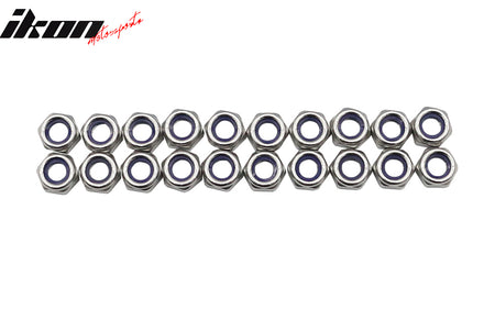 Front Splitter Lip Side Skirt Extension Hardware Kit M6 Bolts Nuts Washers Drill