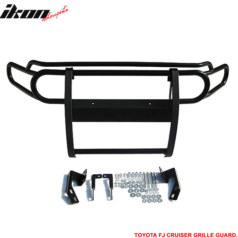 Compatible With Toyota FJ Cruiser 07-14 Front Black Stainless Steel Grille Guard