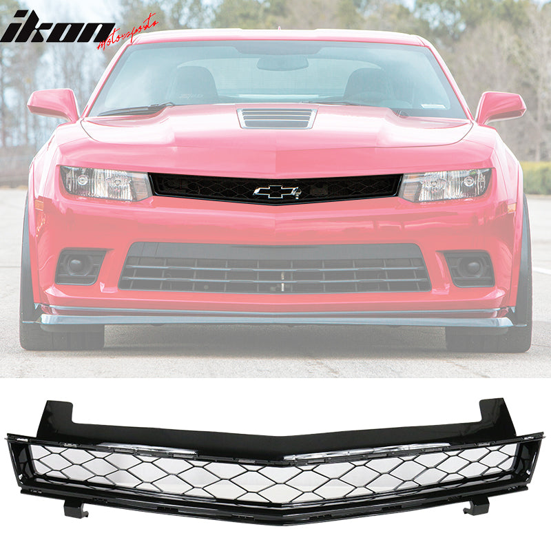 Fits 14-15 Chevy Camaro SS Style Unpainted Front Bumper Cover Fog Lights + Lip