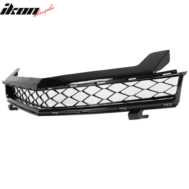 Fits 14-15 Chevy Camaro Z28 Style Front Bumper Upper Mesh Grill Grille Unpainted