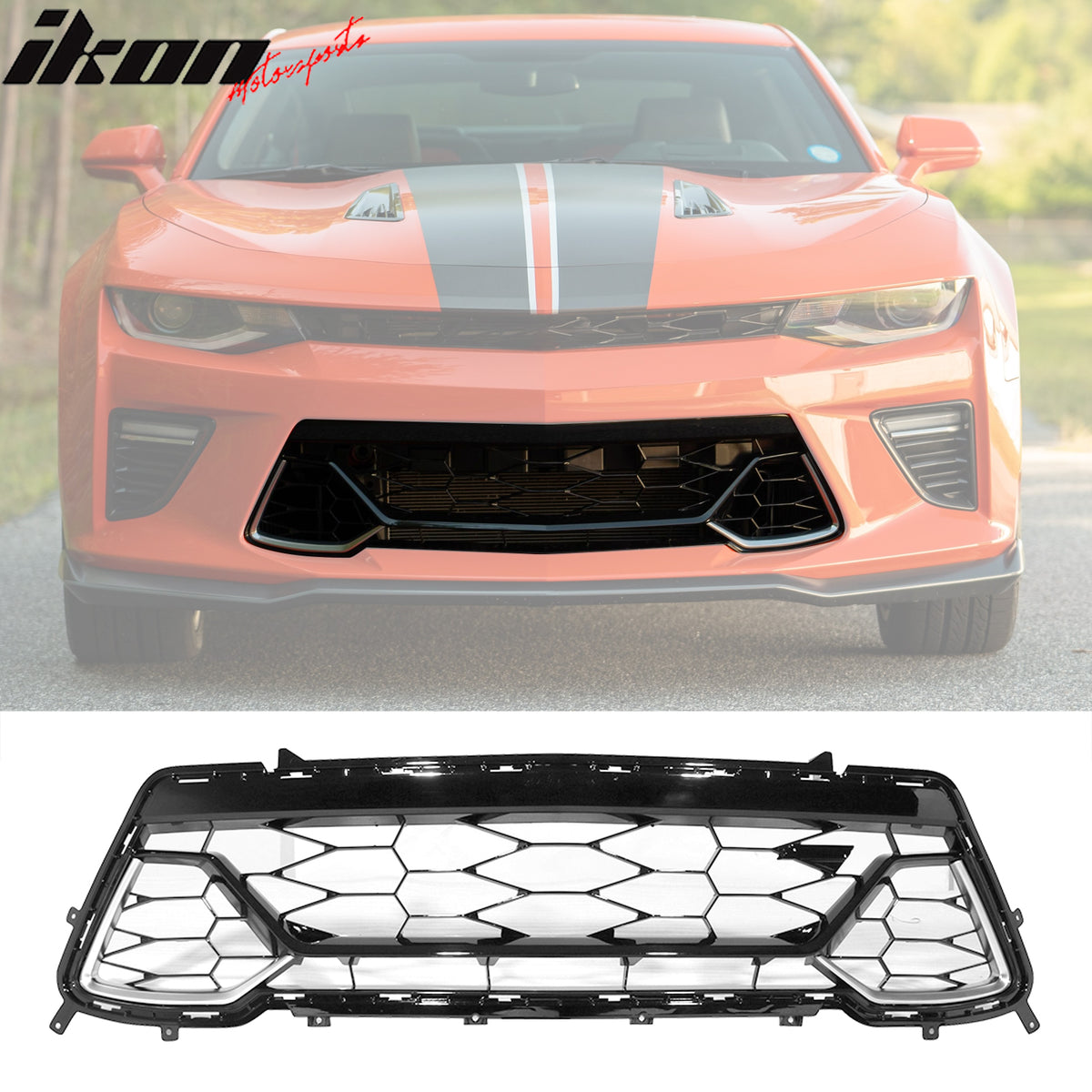 Grille Compatible With 2016-2018 Chevy Camaro, 50th Anniversary Front ...