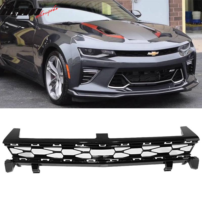 2016-2018 Chevy Camaro 50th Anniversary Black Front Upper Grille