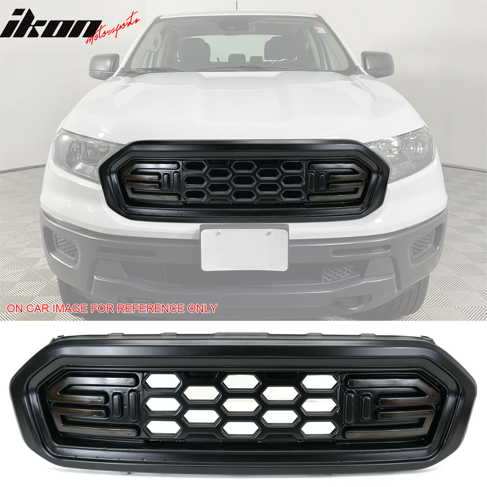 19-23 Ford Ranger XL/XLT/Lariat DF Style LED Grille Smoke Lens Signal