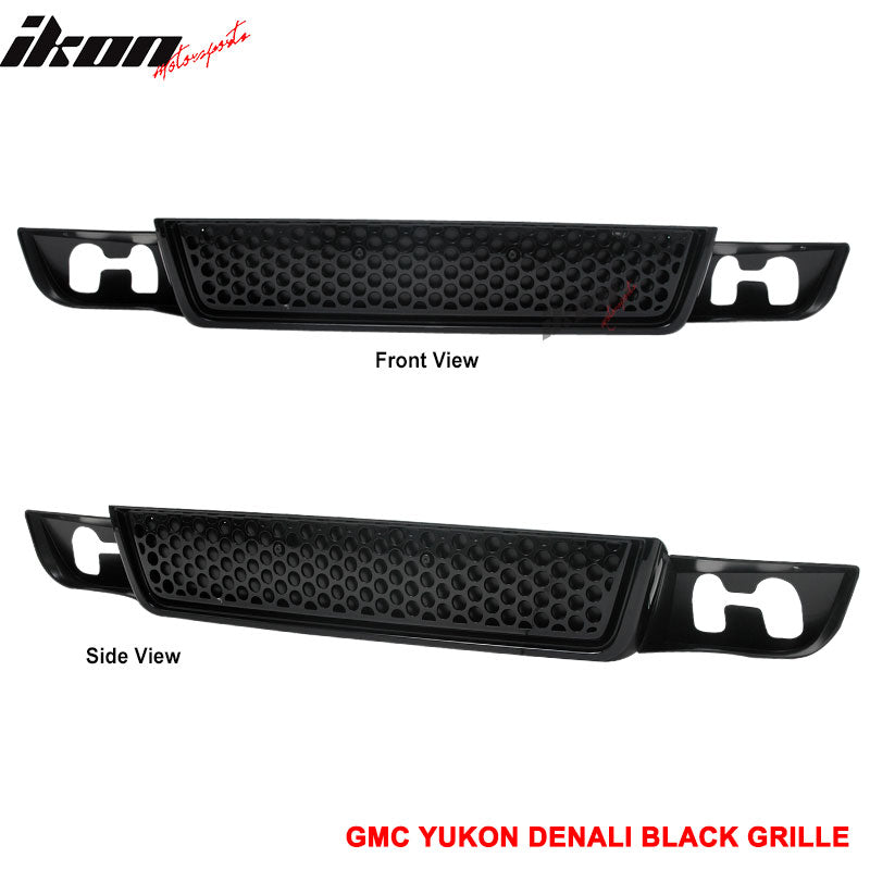 2007-2014 GMC Yukon XL 1500 Denali Sport Black Lower Bumper Grille