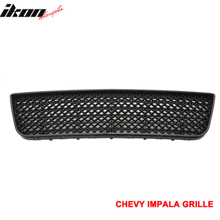 Fits 06-11 Chevy Impala Unpainted Honeycomb Lower Hood Mesh Grill ABS LT LS LTZ
