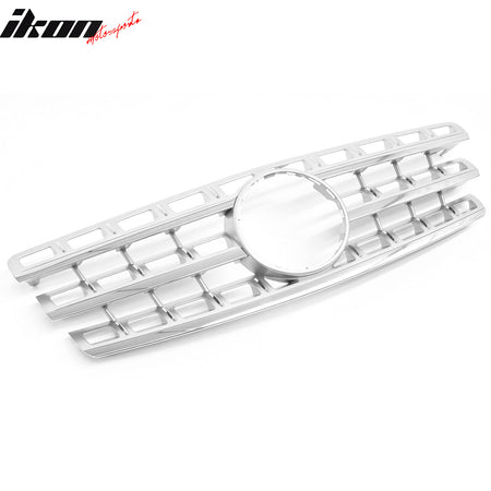 Fits 09-11 Mercedes-Benz ML Class W164 Chrome Front Upper Grille Replacement