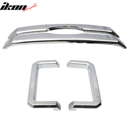 Fits 11-16 Ford F250 F350 F450 F550 Super Duty Grille Overlay Cover Chrome 4PC