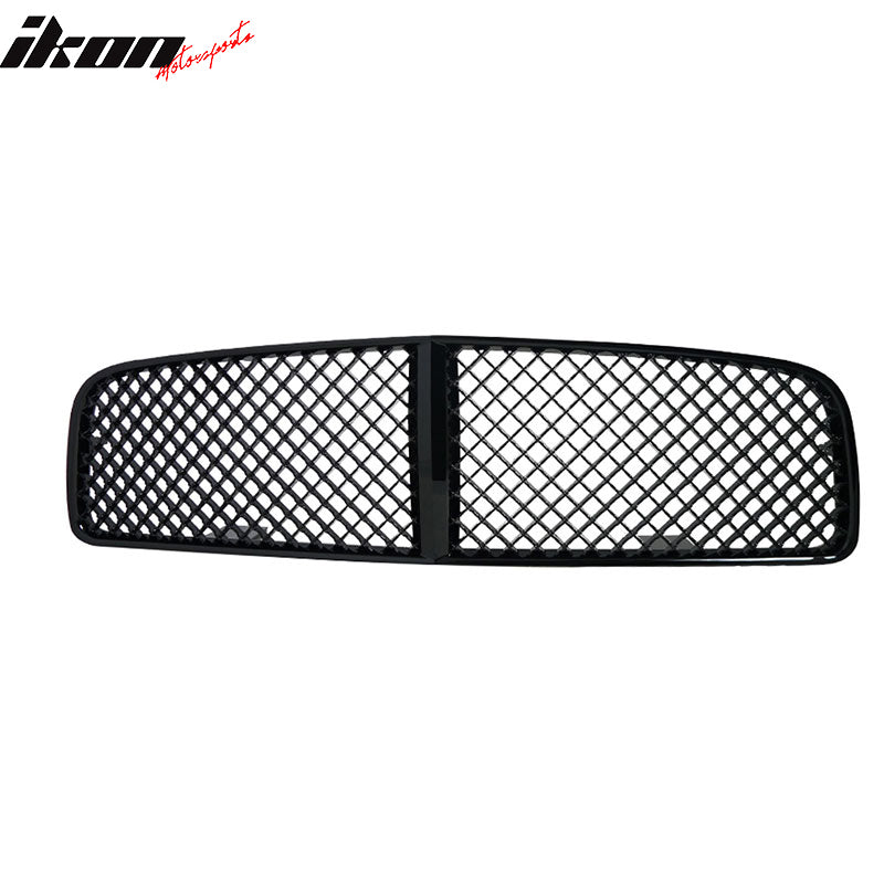 Fits 06-10 Dodge Charger Mesh Grille Front Upper Bumper Hood Grill Black ABS