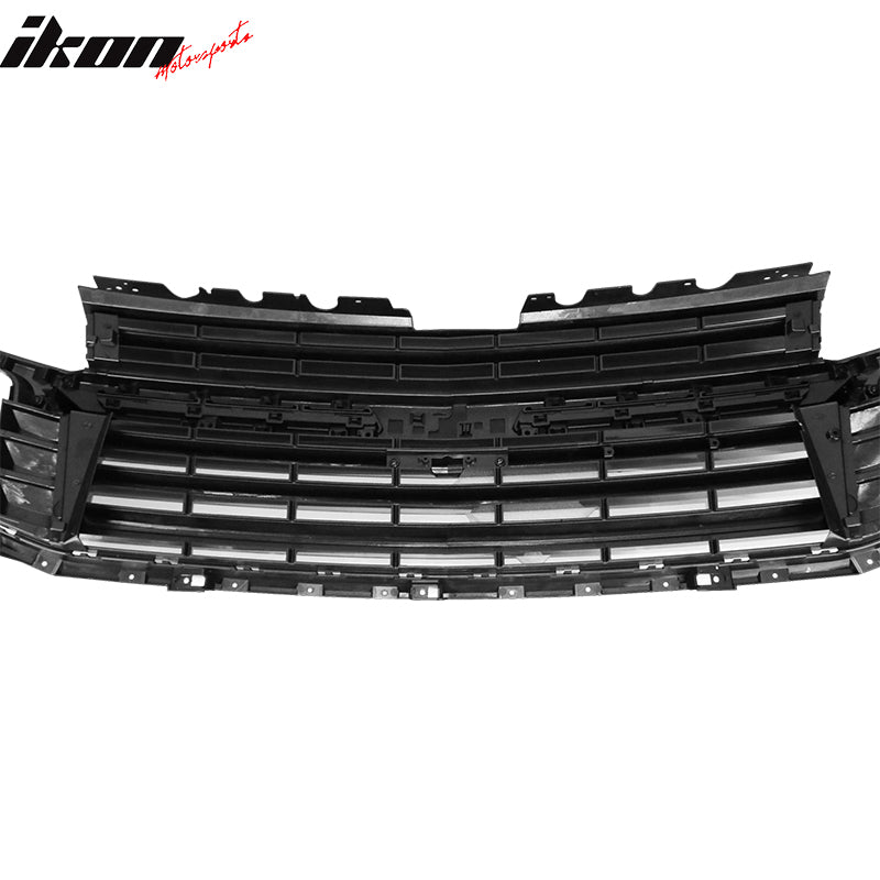 IKON MOTORSPORTS, Front Grille Compatible With 2021-2022 Chevy Tahoe & Suburban, Front Bumper Hood Grille Lower Grill Added on Bodykit Replacement