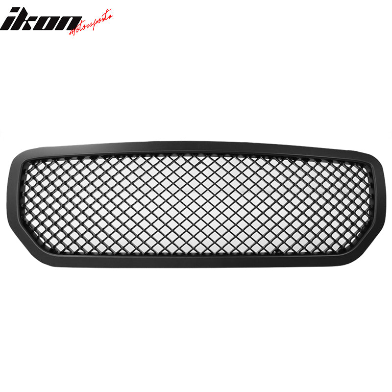 Grille Compatible With 2005-2007 DODGE MAGNUM, Honeycomb mesh Style ABS Black Front Bumper Hood Grill by IKON MOTORSPORTS