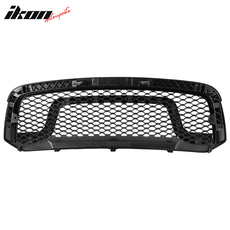 Fits 13-23 Dodge Ram 1500 R Style Front Bumper Hood Honeycomb Grille Grill ABS