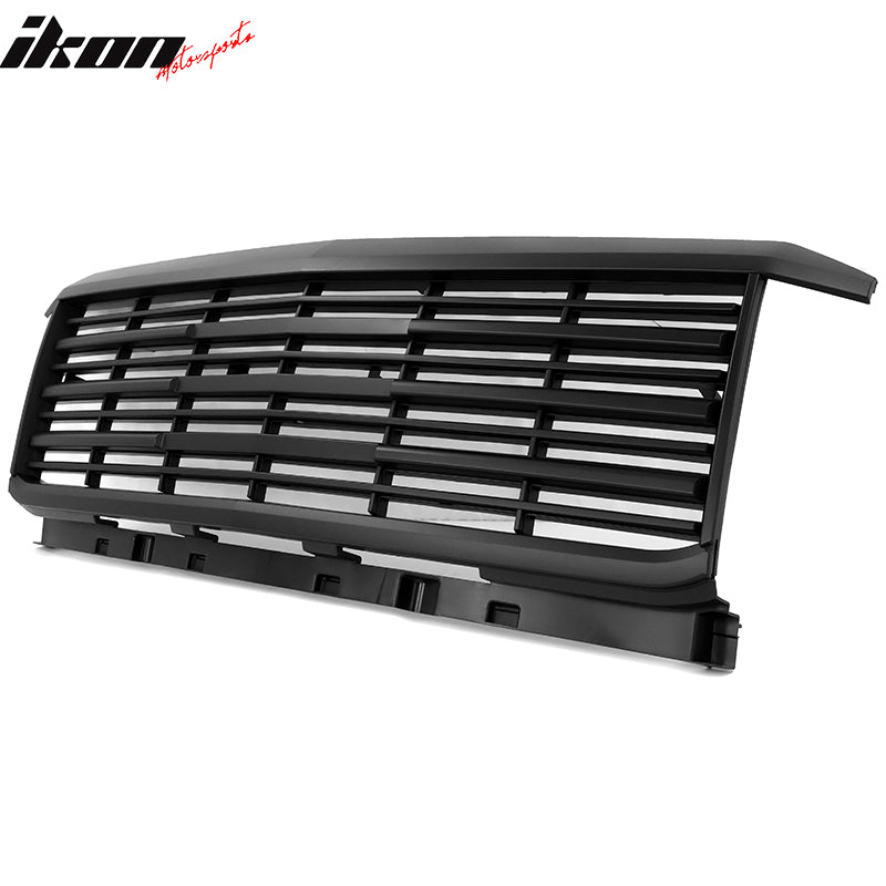 Fits 15-19 Chevy Silverado 2500HD 3500HD Factory Style Grille Hood Unpainted ABS