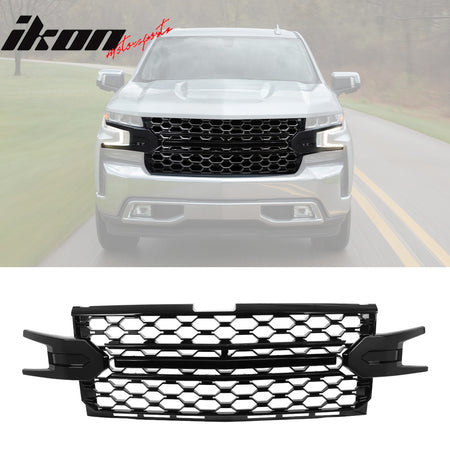 Fits 19-21 Chevy Silverado 1500 LT/LTZ/RST/High Country Black Front Grille