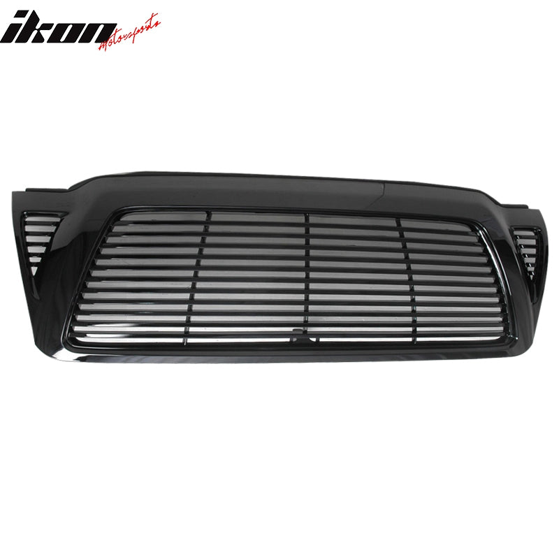 Fits 05-11 Toyota Tacoma Horizontal Style Front Upper Bumper Hood Grill Grille