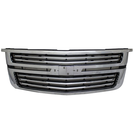 Fits 15-20 Chevy Tahoe LTZ Style Front Upper Factory Grill Grille Chrome
