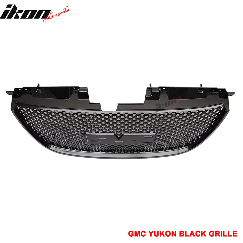 Fits 07-14 GMC Yukon /XL 1500 Denali Mesh Upper & Lower Front Bumper Grille ABS