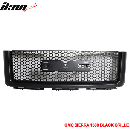 Fits 07-13 GMC Sierra 1500 2500 Light Duty Front Upper Round Hole Grille ABS