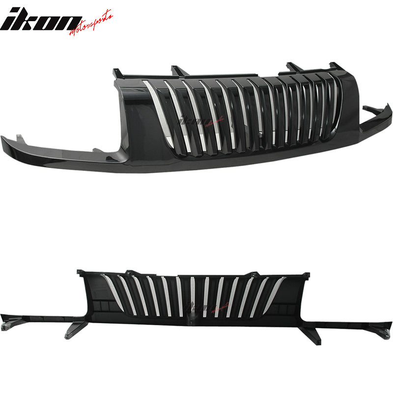 2002-2004 Nissan Xterra Vertical Front Bumper Hood Grille ABS