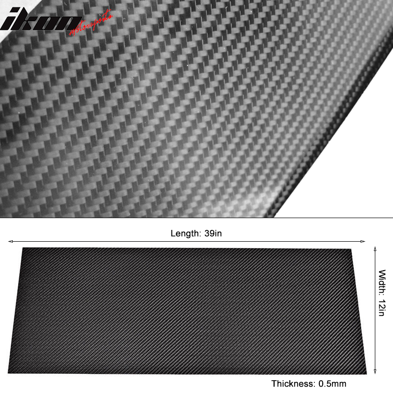 Universal CF (CF) Sheet Plate Panel 3K Plain Weave (12 X 39.2in)