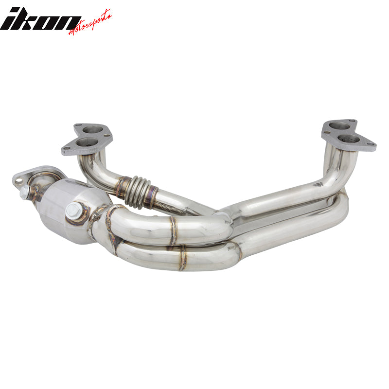 Compatible With Scion FRS Subaru BRZ 4-2-1 Equal Length Header EL+Spun High Flow Cat