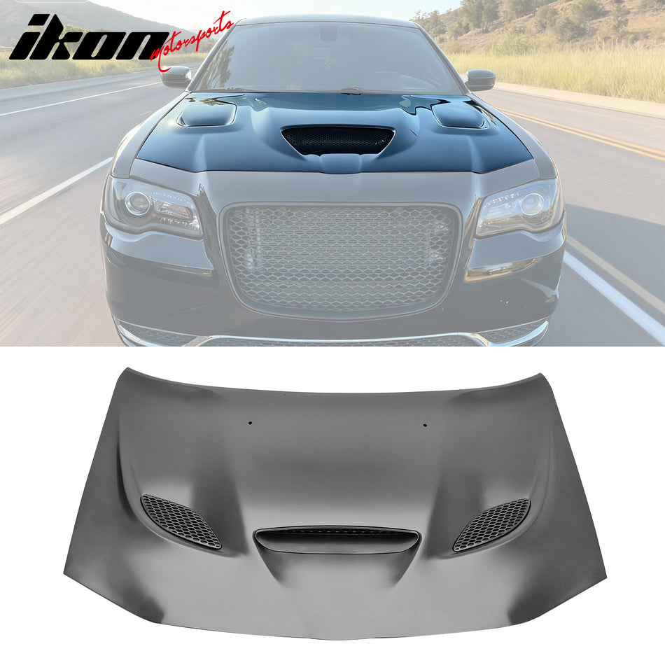 2011-2023 Chrysler 300 SRT Hellcat Front Hood Scoop Vent Aluminum