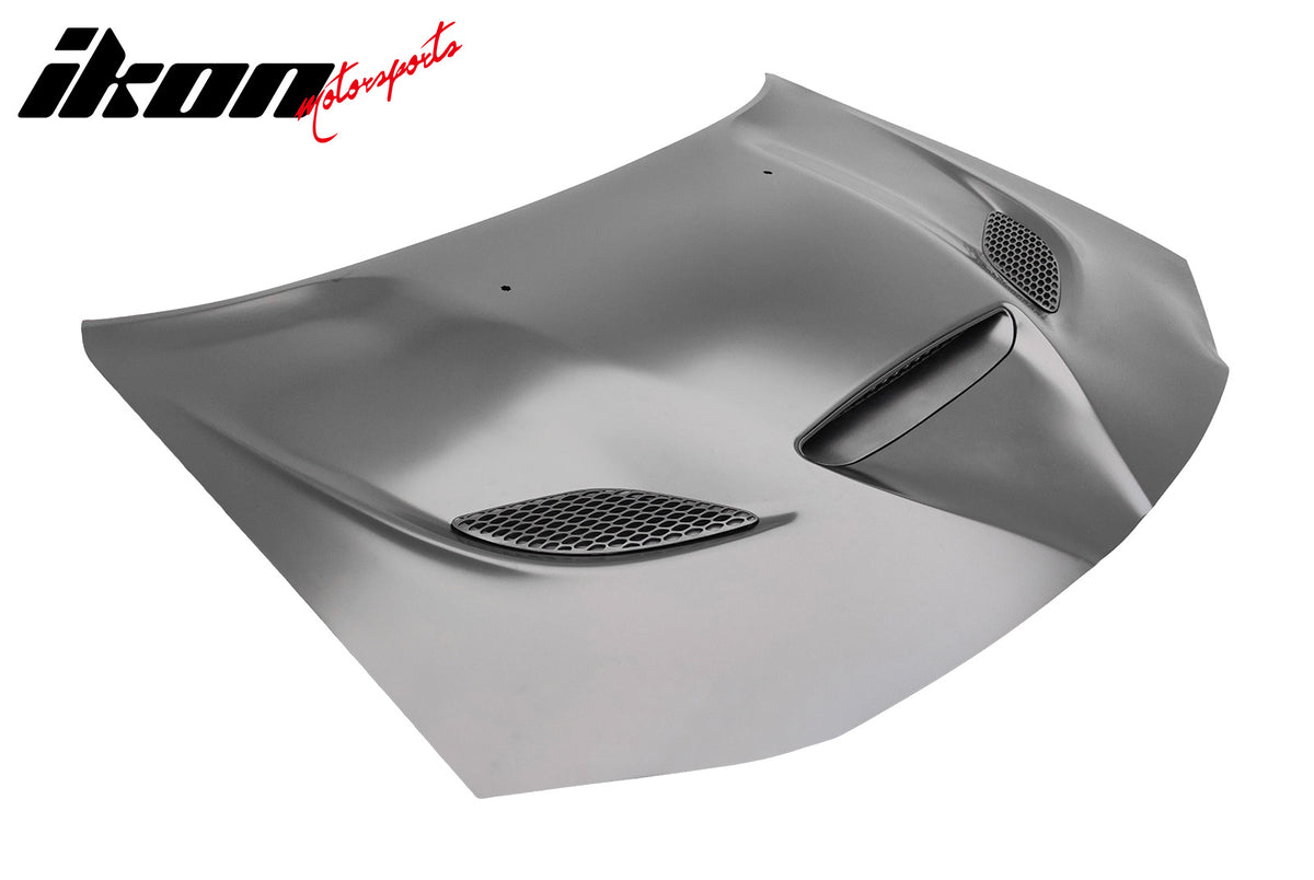 For 11-23 Chrysler 300 SRT Hellcat Style Cowl Vented Extractor Front Bumper Hood