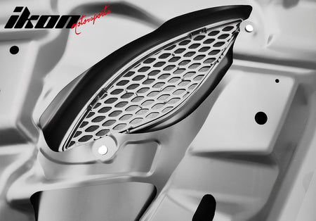 For 11-23 Chrysler 300 SRT Hellcat Style Cowl Vented Extractor Front Bumper Hood