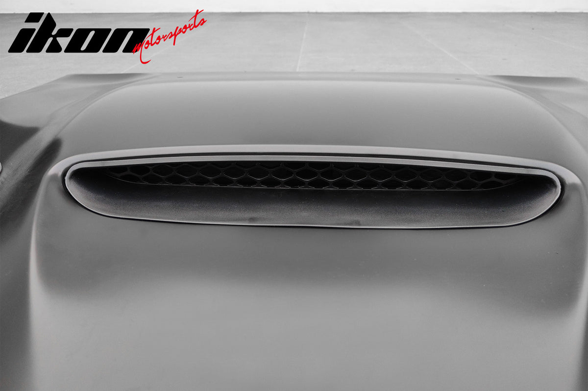 For 11-23 Chrysler 300 SRT Hellcat Style Cowl Vented Extractor Front Bumper Hood