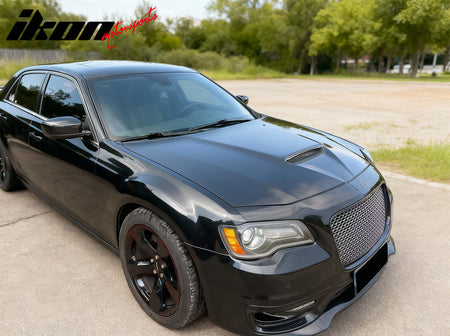 Fits 11-23 Chrysler 300 Sedan SRT Style Cowl Vented Extractor Front Bumper Hood