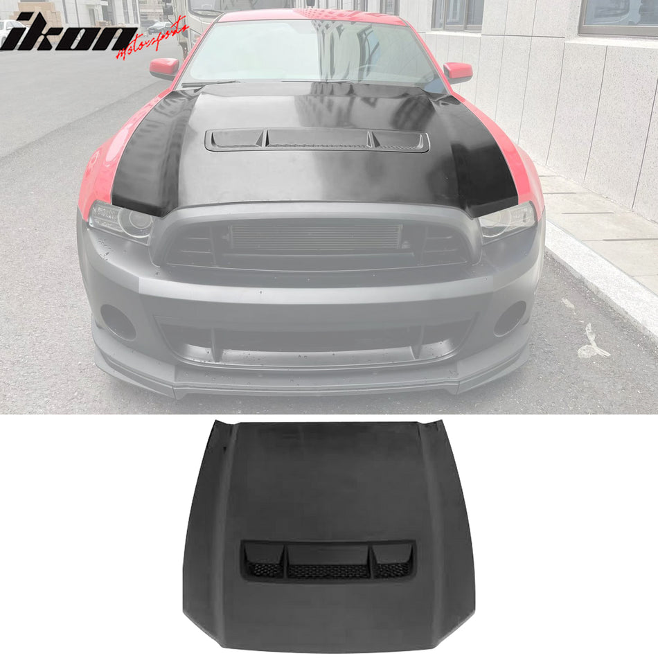 2010-2014 Ford Mustang GT500 Style Hood Aluminum Air Intake Panel