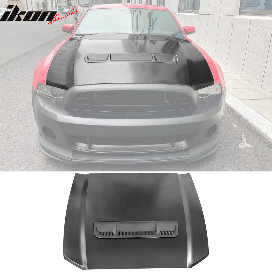 2010-2014 Ford Mustang GT500 Style Hood Aluminum Air Intake Panel