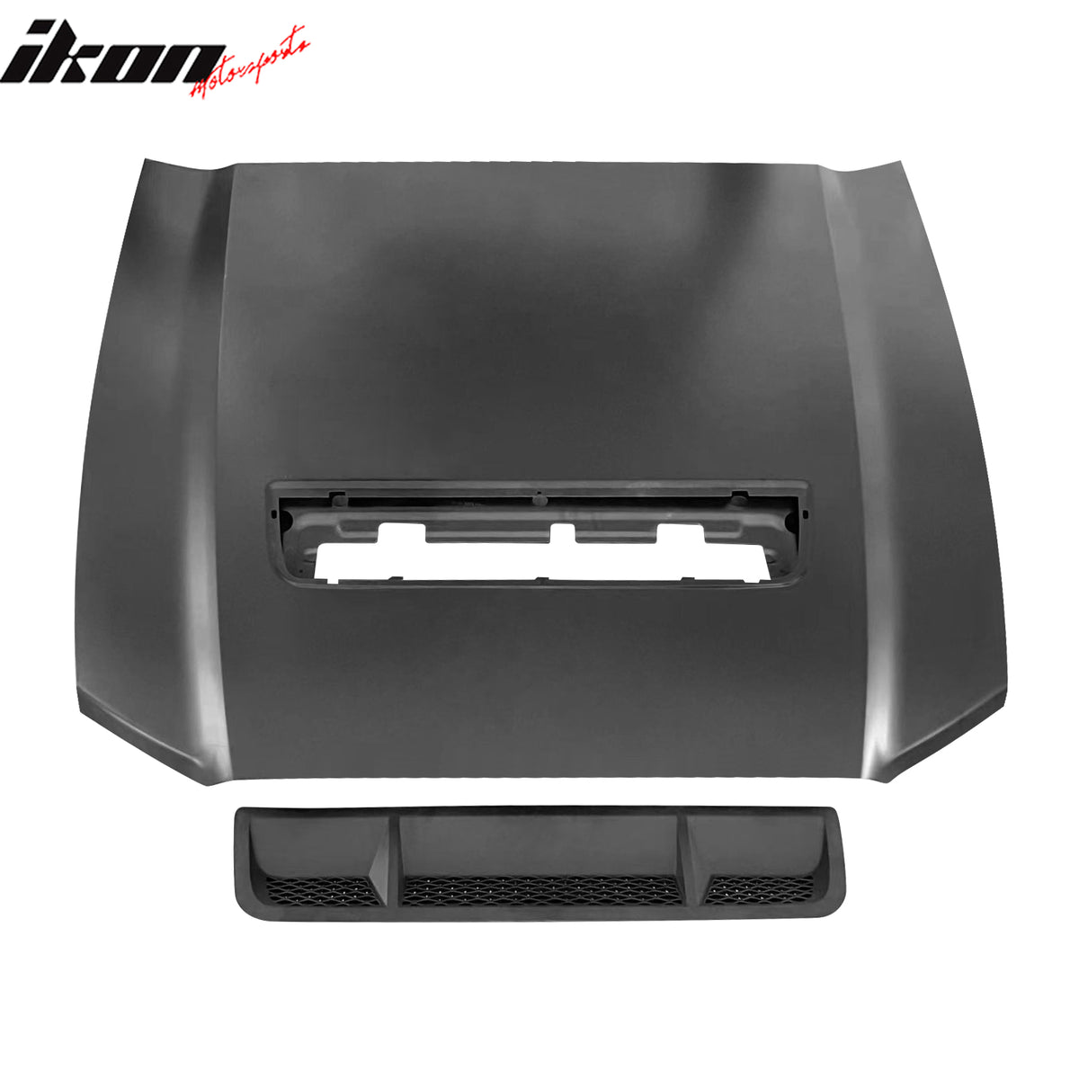 Fits 10-14 Ford Mustang GT500 Style Hood Aluminum Air Flow Intake Scoop Panel