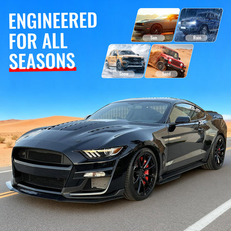 Fits 15-17 Ford Mustang V6/GT/GT350 GT500KR Style Front Engine Hood Aluminum