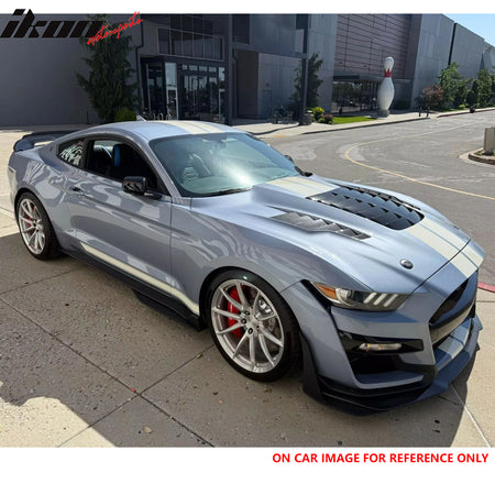 Fits 15-17 Ford Mustang V6/GT/GT350 GT500KR Style Front Engine Hood Aluminum