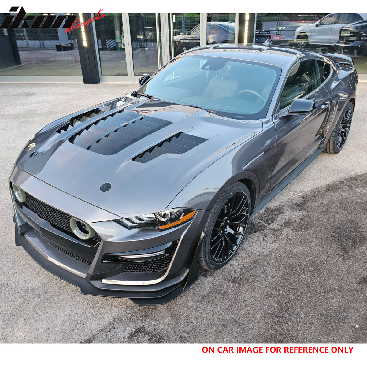 Fits 18-23 Ford Mustang GT500KR Style Front Hood Engine Cover Bonnet Aluminum