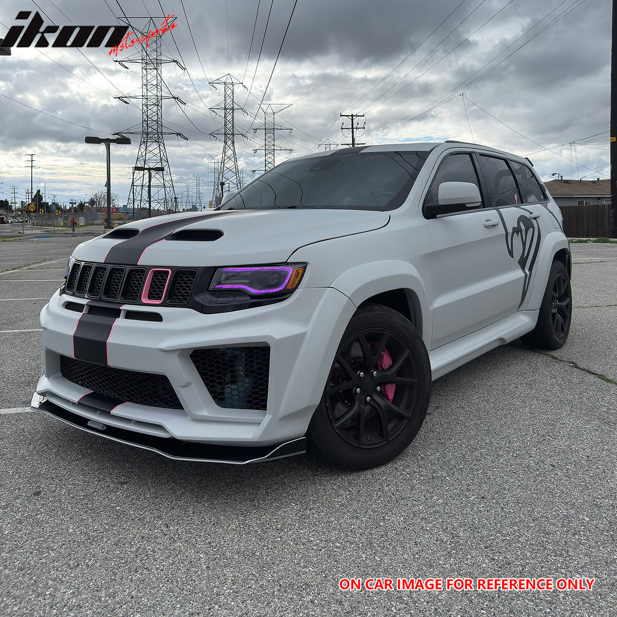 Fits 11-21 Jeep Grand Cherokee SRT Redeye Style Front Hood Bonnet Guard Aluminum