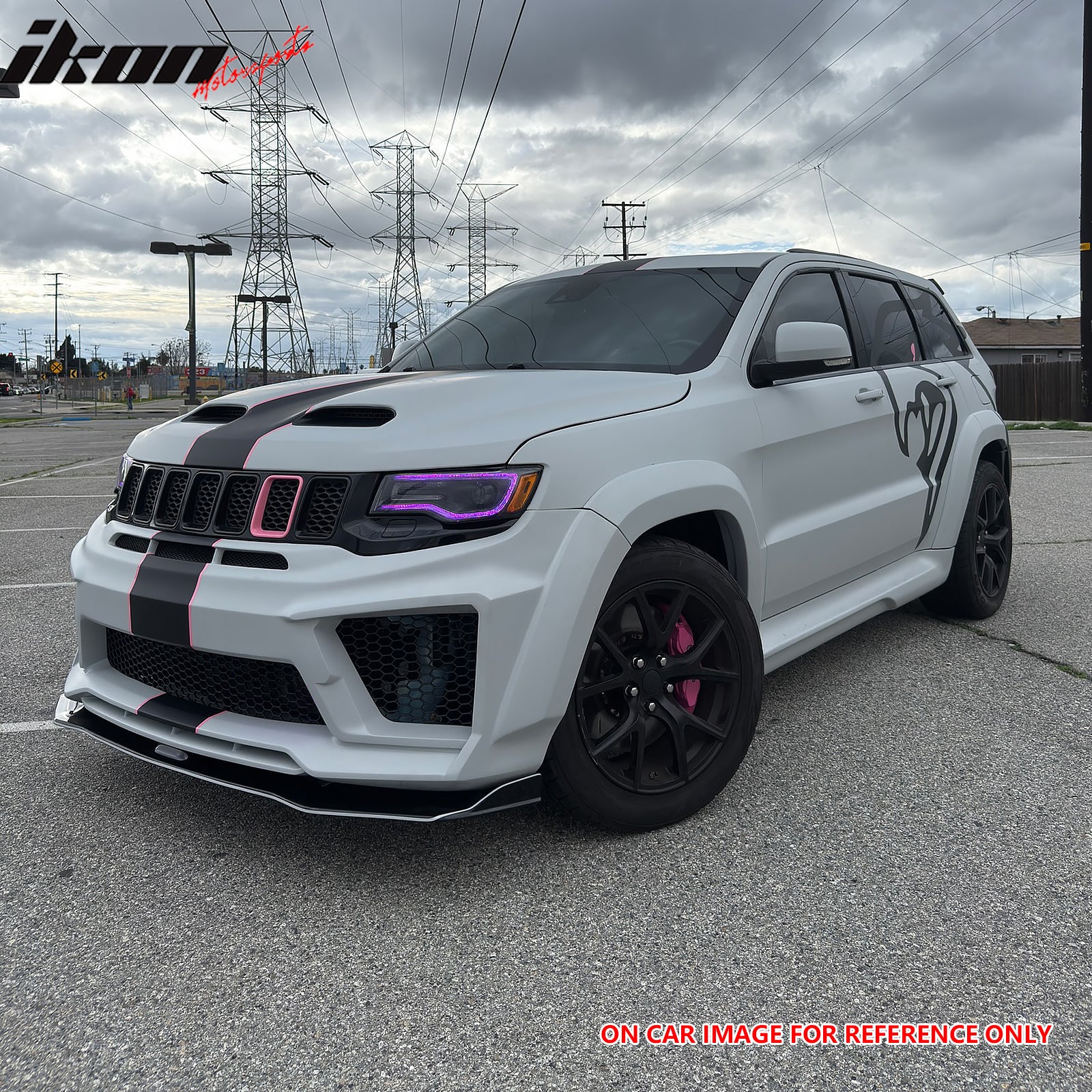 Fits 11-21 Jeep Grand Cherokee SRT Redeye Style Front Hood Bonnet Guard Aluminum