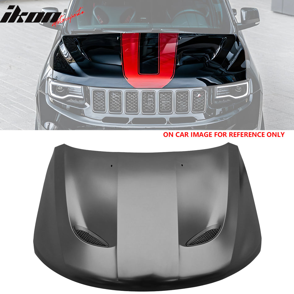 2011-2021 Jeep Grand Cherokee Trackhawk Style Front Hood Aluminum