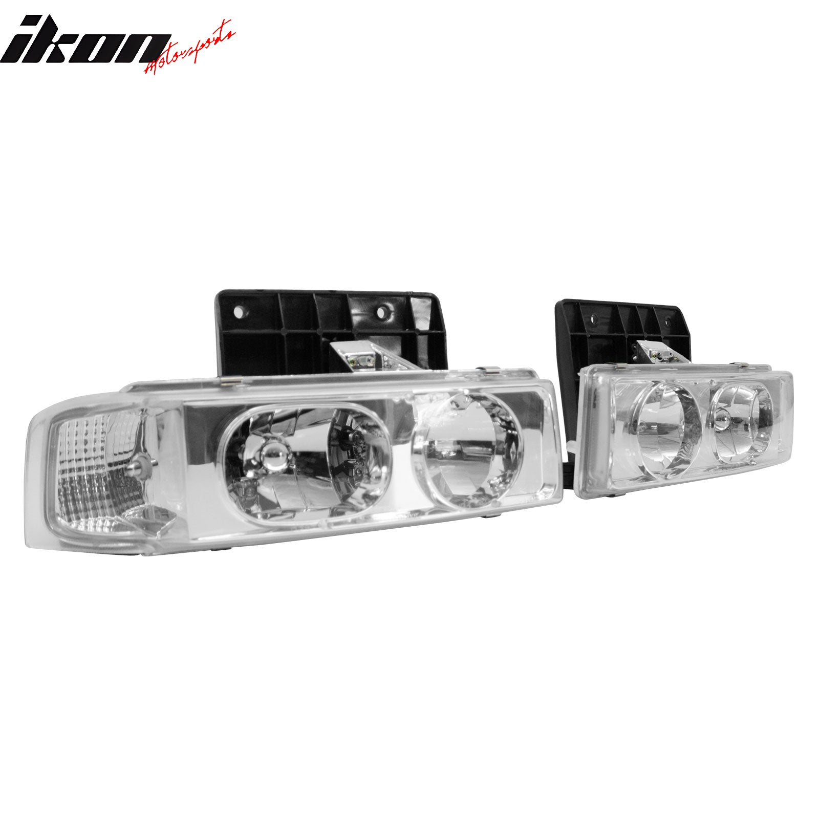Fits 95-05 Chevrolet Astro Front Headlights Headlamps Assembly W/Clear Lens