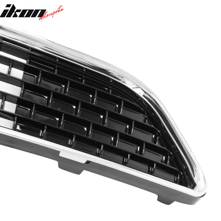 Fits 11-14 Chrysler 300 SRT8 Lower Grille Chrome& Gloss Black ABS - SRT8 Style