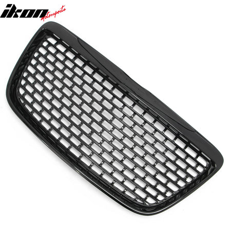 Fits 11-14 Chrysler 300 SRT8 Style Front Bumper Upper Grille Gloss Black ABS