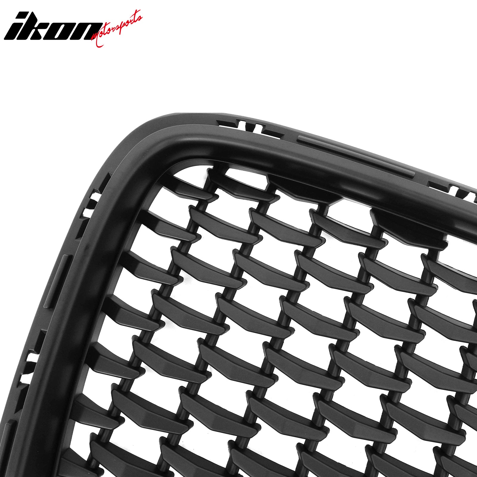 For 15-23 Chrysler 300 300S Sport Matte Black Front Bumper Upper + Lower Grilles