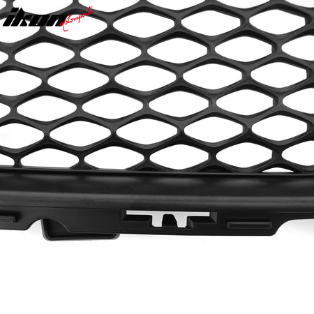 Fits 15-23 Chrysler 300 SRT Style Front Bumper Upper + Lower Grilles Matte Black