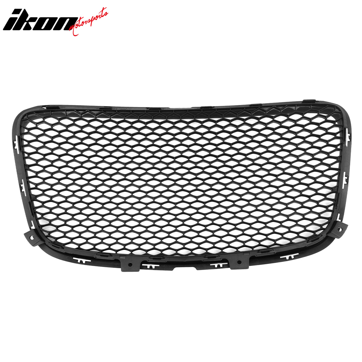 Fits 15-23 Chrysler 300 4DR SRT Style Front Bumper Upper Grille ABS Matte Black