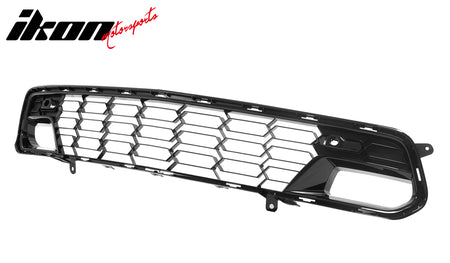 Fits 14-19 Chevy Corvette C7 Z06 Style Front Bumper Mesh Grille ABS Gloss Black