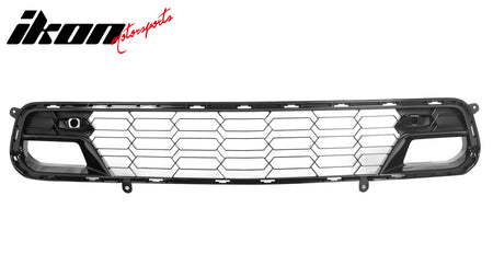 Fits 14-19 Chevy Corvette C7 Z06 Style Front Bumper Mesh Grille ABS Gloss Black