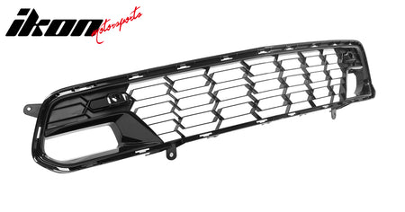 Fits 14-19 Chevy Corvette C7 Z06 Style Front Bumper Mesh Grille ABS Gloss Black