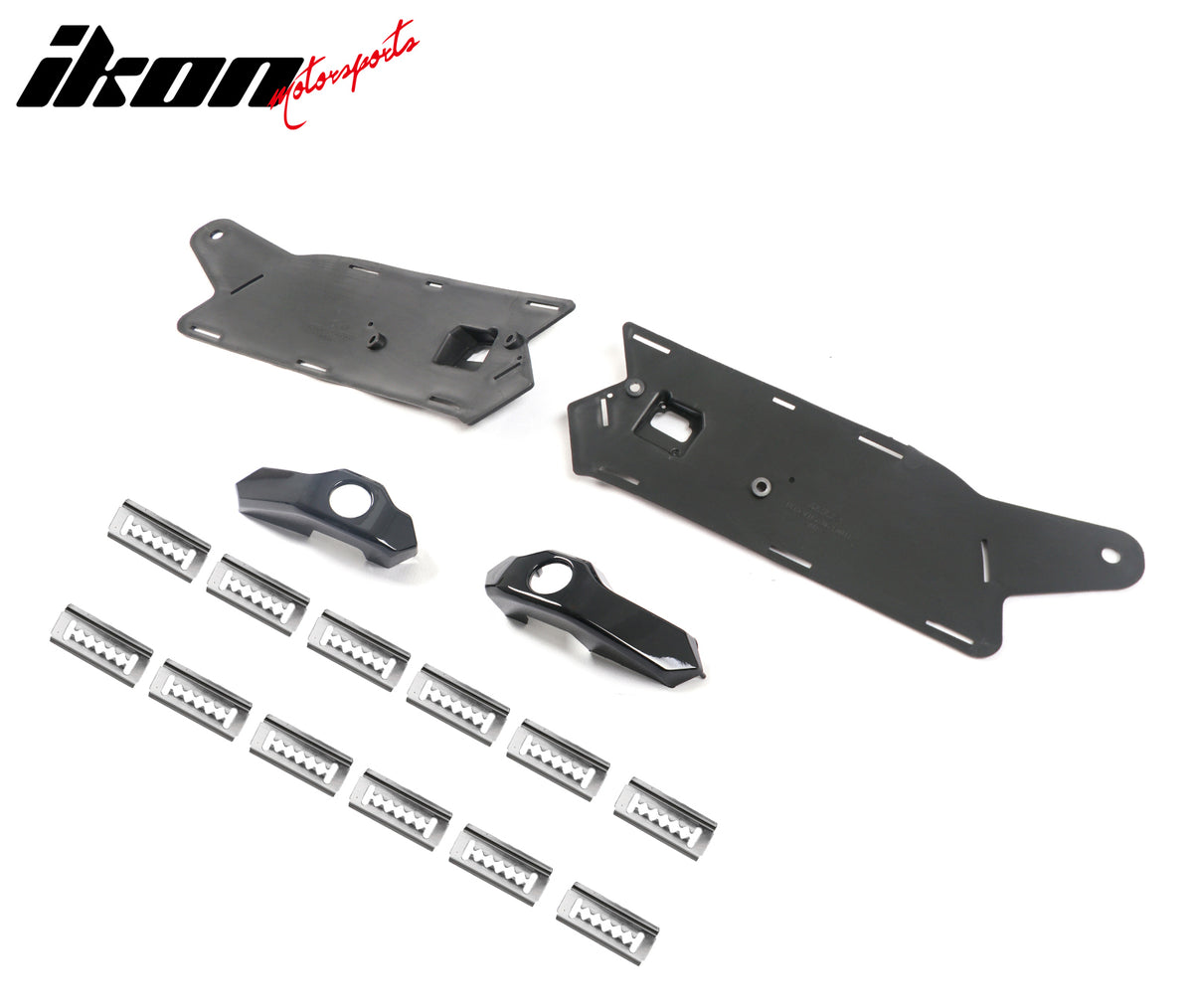 Fits 14-19 Chevy Corvette C7 Z06 Style Front Bumper Mesh Grille ABS Gloss Black